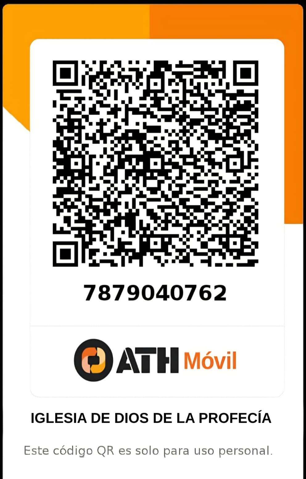Código QR ATH Móvil